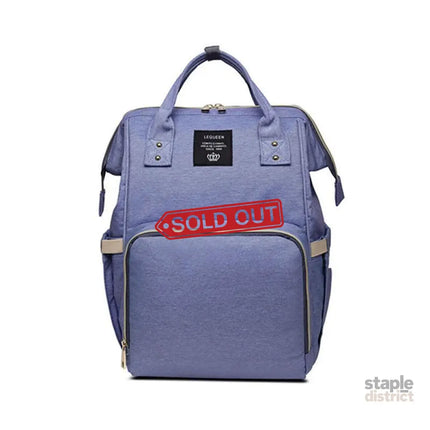 Luxury Multifunctional Diaper Nappy Backpack Maternity Mummy Changing Bag - Pink Gray - Baby & Kids > Strollers >