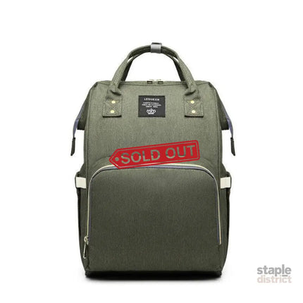 Luxury Multifunctional Diaper Nappy Backpack Maternity Mummy Changing Bag - Tangerine Pink - Baby & Kids > Strollers >