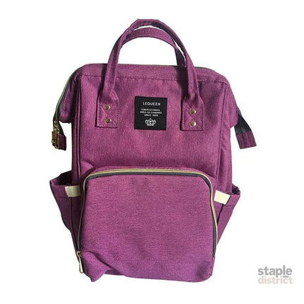 Luxury Multifunctional Diaper Nappy Backpack Maternity Mummy Changing Bag - Wavy Grain - Baby & Kids > Strollers >