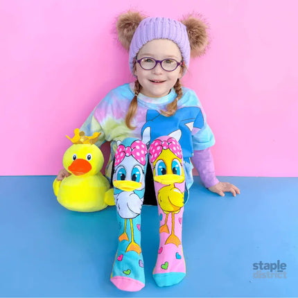 MADMIA Fluffy Duck Socks With Bill Toddler Ages 3 - 5-2006733343789551620
