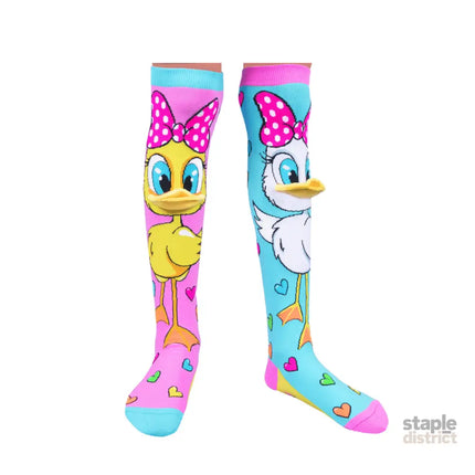 MADMIA Fluffy Duck Socks With Bill Toddler Ages 3 - 5-2006733343789551616