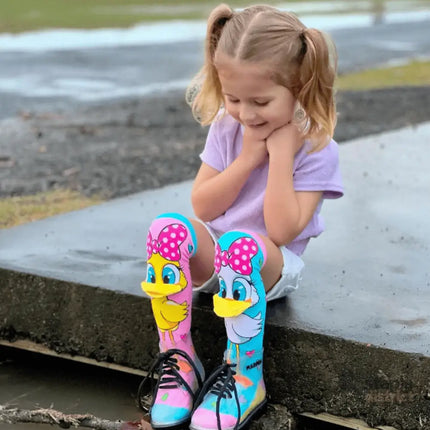 MADMIA Fluffy Duck Socks With Bill Toddler Ages 3 - 5-2006733343789551619