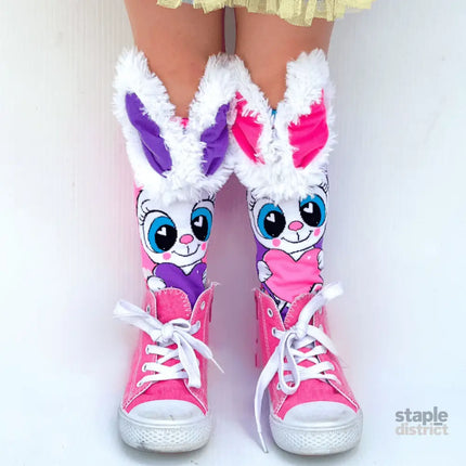 MADMIA Funny Bunny Socks With Ears Toddler Ages 3 - 5-2006733342799695874