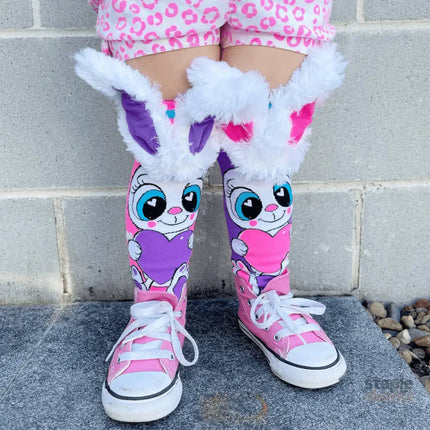 MADMIA Funny Bunny Socks With Ears Toddler Ages 3 - 5-2006733342799695876