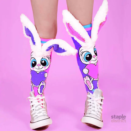 MADMIA Funny Bunny Socks With Ears Toddler Ages 3 - 5-2006733342799695879
