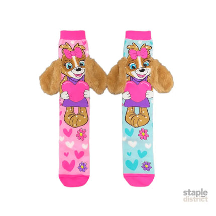 MADMIA Puppy Love Socks With Ears Kids & Adults Age 6 - 99-2006733342967468033