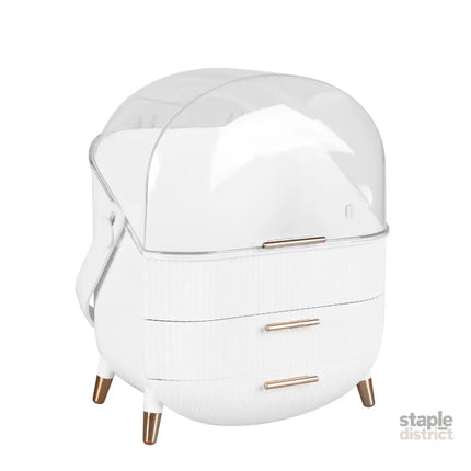 Makeup Organizer Case Drawer Portable White-2006733282275889152