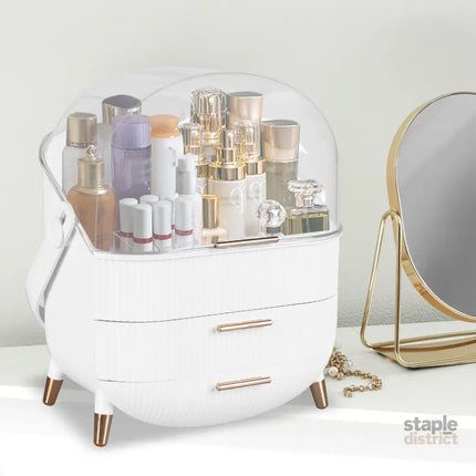 Makeup Organizer Case Drawer Portable White-2006733282275889159