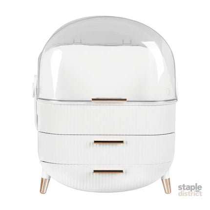 Makeup Organizer Case Drawer Portable White-2006733282275889153
