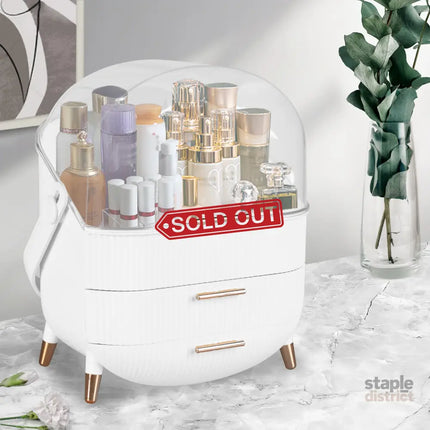 Makeup Organizer Case Drawer Portable White-2006733282275889158
