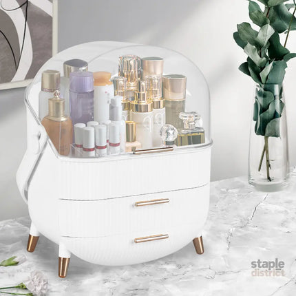 Makeup Organizer Case Drawer Portable White-2006733282275889158