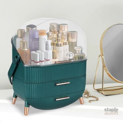Makeup Storage Case Cosmetic Organiser Green-2006733281948733447