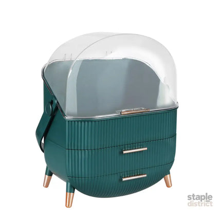 Makeup Storage Case Cosmetic Organiser Green-2006733281948733440