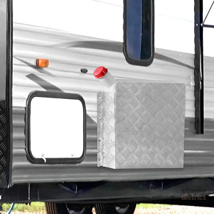 Manan Caravan Diesel Heater Tank Cover Silver-2029387283190386695