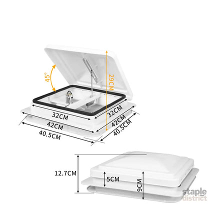 Manan Caravan Roof Vent 12V Fan Air-2006733244229357570