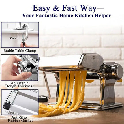 Manual Noodle Maker Dumpling Press Stainless Steel Noodle Machine Pasta Tool - Appliances > Kitchen Appliances >