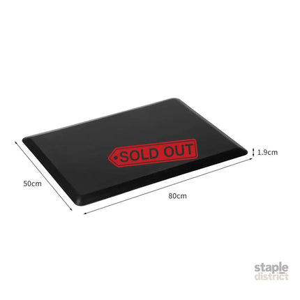 Marlow Anti Fatigue Mat Standing Desk 50x80cm Black Medium-2018816714669690882