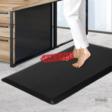 Marlow Anti Fatigue Mat Standing Desk 50x80cm Black Medium-2018816714669690887