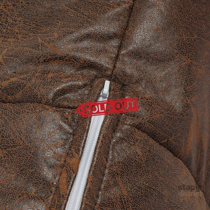 Marlow Bean Bag Chair Cover PU Indoor Dark Brown-2006733313426984963