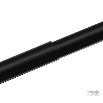 Marlow Black Curtain Rod Steel Quiet Rail Pole Pommel Set Extendable-2018816719925153797