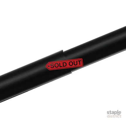 Marlow Black Double Curtain Rod Steel Pole Pommel Set Extendable Adjustable-2018816770139361285