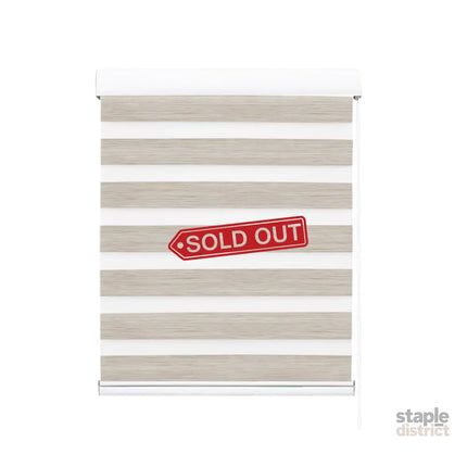 Marlow Blackout Zebra Roller Blind Curtains 90x210 Beige-2018816733699248129