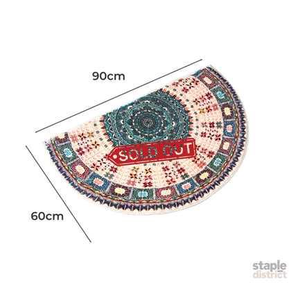 Marlow Door Mat Half Moon Semi-Circle Rug 60x90-2018816672164614146