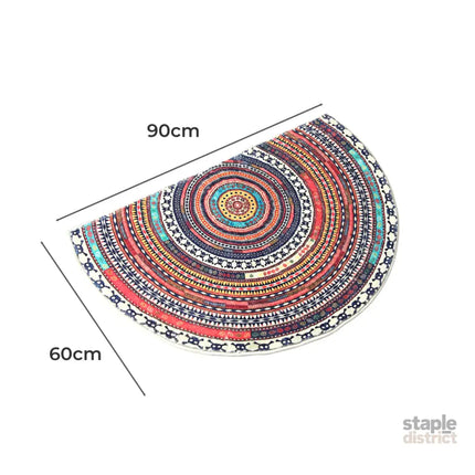 Marlow Door Mat Half Moon Semi-Circle Rug 60x90-2018816657845260290