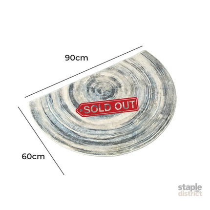 Marlow Door Mat Half Moon Semi-Circle Rug 60x90-2006733163883270146