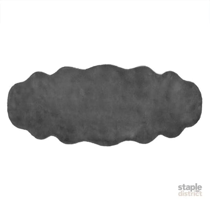 Marlow Floor Rug Area Rugs Cloud Fluffy 80X200cm Grey-2029387260289486848