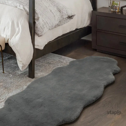 Marlow Floor Rug Area Rugs Cloud Fluffy 80X200cm Grey-2029387260289486854