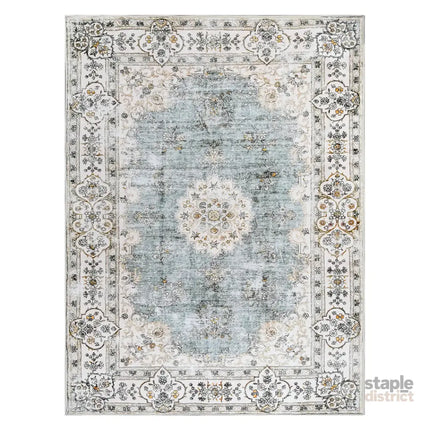 Marlow Floor Rug Short Pile Washable Vintage Carpet Soft Plush Non Slip 160x120-2018816742326931456