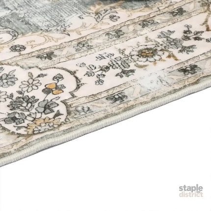 Marlow Floor Rug Short Pile Washable Vintage Carpet Soft Plush Non Slip 160x120-2018816742326931460