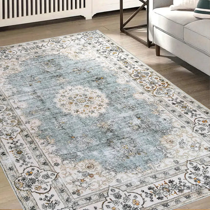 Marlow Floor Rug Short Pile Washable Vintage Carpet Soft Plush Non Slip 160x120-2018816742326931463