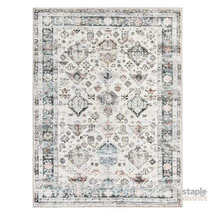 Marlow  Floor Rug Vintage Short Pile Washable Carpet Soft Plush Non Slip 160x120-2018816746949054464