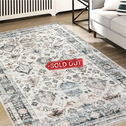 Marlow  Floor Rug Vintage Short Pile Washable Carpet Soft Plush Non Slip 160x120-2018816746949054470