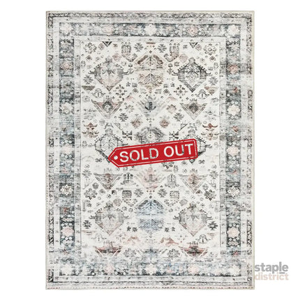 Marlow  Floor Rug Vintage Short Pile Washable Carpet Soft Plush Non Slip 160x120-2018816746949054464