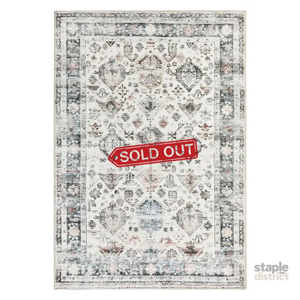 Marlow  Floor Rug Vintage Short Pile Washable Carpet Soft Plush Non Slip 80X120-2018816677059366912