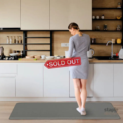 Marlow Kitchen Rug 2PCS Non Slip Anti Fatigue Mat Grey-2029387204912091143