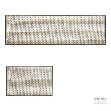 Marlow Kitchen Rug 2PCS Woven Non Slip Absorbent Grey-2018816694125989896