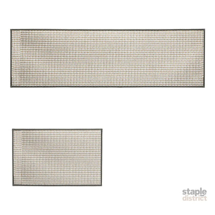 Marlow Kitchen Rug 2PCS Woven Non Slip Absorbent Grey-2018816694125989888