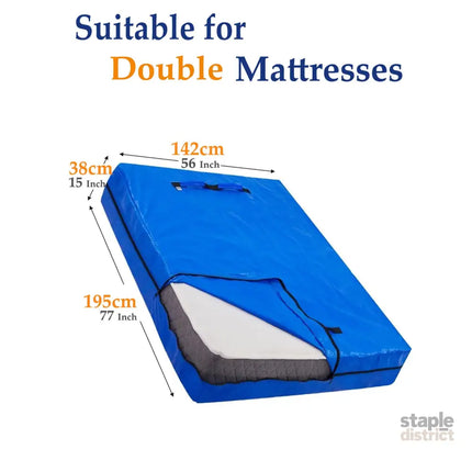 Mattress Bag Mattresses Protector Plastic Moving Storage Dust Cover Carry Bed Waterproof Zipper Packing Reusable