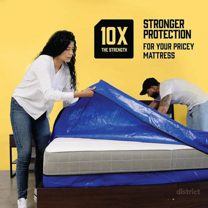 Mattress Bag Mattresses Protector Plastic Moving Storage Dust Cover Carry Bed Waterproof Zipper Packing Reusable