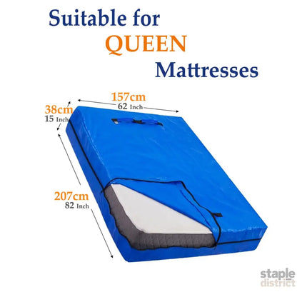 Mattress Bag Mattresses Protector Plastic Moving Storage Dust Cover Carry Bed Waterproof Zipper Packing Reusable