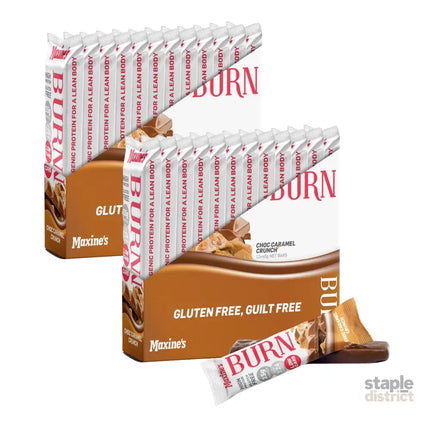 Maxines Burn Caramel Crunch Bar 12x40g x2-2050056827898564608