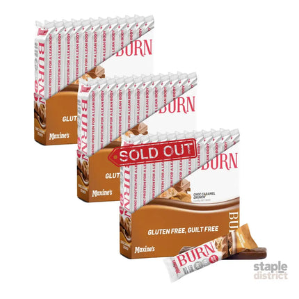 Maxines Burn Caramel Crunch Bar 12x40g x3-2050056828053753856