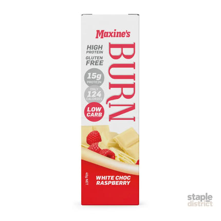 Maxines Burn White Choc Raspberry Bar 12x40g x2-2050056828389298178