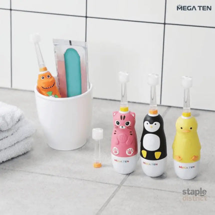 MEGA TEN 360-Degree Kids Electric Toothbrush with LED Light 1-4 Yrs Monkey-2006733475654275073
