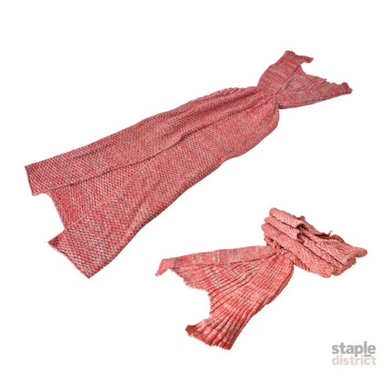 Mermaid Tail Crochet Blanket Sofa Rug-2006732859083198464