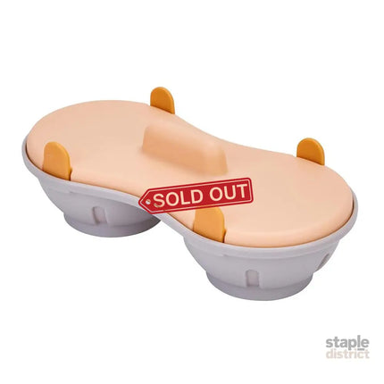 Microwave Egg Steamer With Lid Kitchen Egg Cooker Poacher Steam Box Container - Orange - Appliances > Kitchen